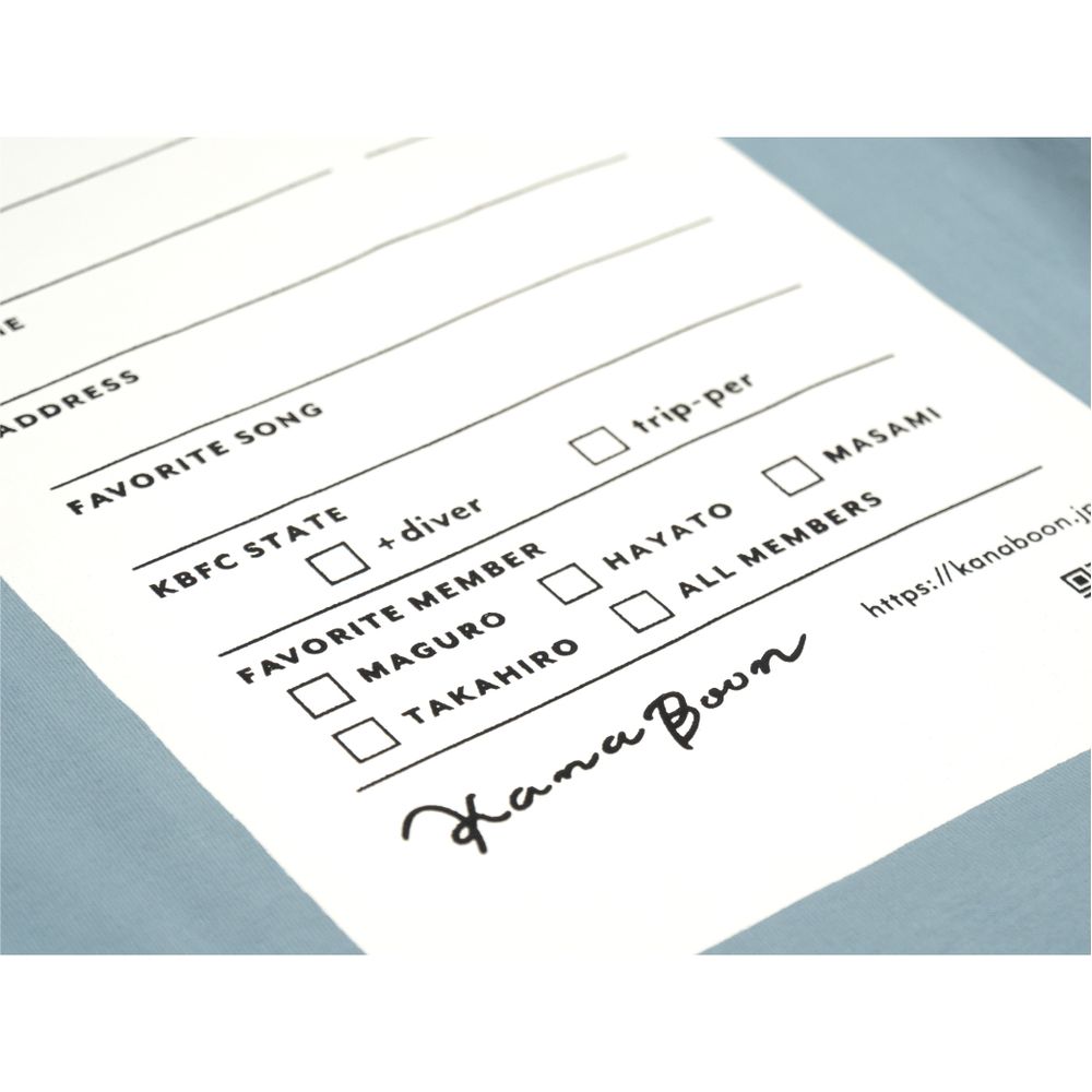 KNBN PROFILE TAG ロングスリーブTシャツ【FC限定】